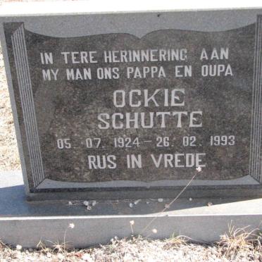 SCHUTTE Ockie 1924-1993