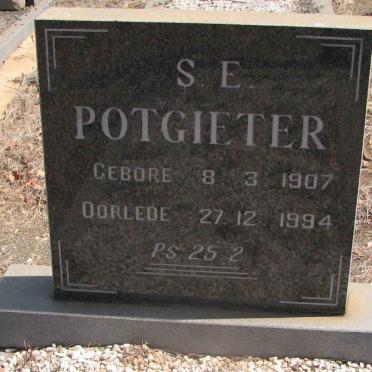 POTGIETER S.E. 1907-1994