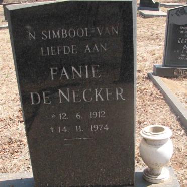 NECKER Fanie, de 1912-1974