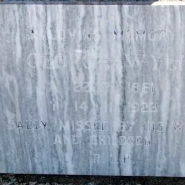 WYLIE George 1861-1923