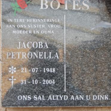 BOTES Jacoba Petronella 1948-2004