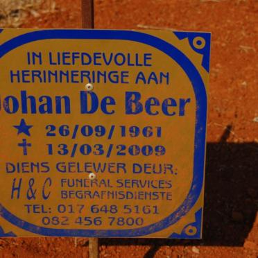 BEER Johan, de 1961-2009