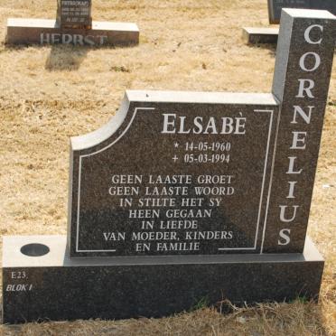 CORNELIUS Elsabé 1960-1994