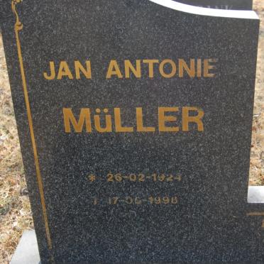 MÜLLER Jan Antonie 1924-1998