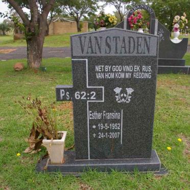 STADEN Esther Fransina, van 1952-2007