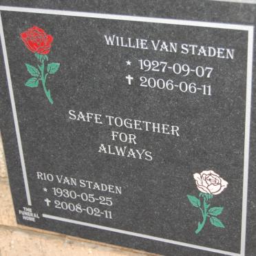 STADEN Willie, van 1927-2006 &amp; Rio 1930-2008