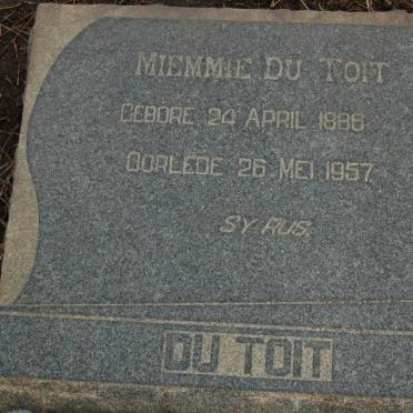 TOIT Miemmie, du 1886-1957