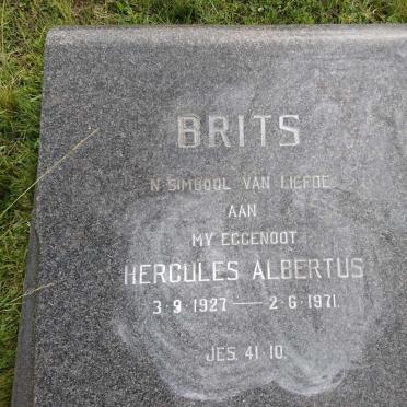 BRITS Hercules Albertus 1927-1971