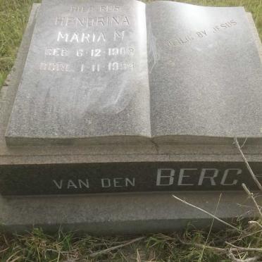 BERG Hendrina Maria M., van den 1903-1994
