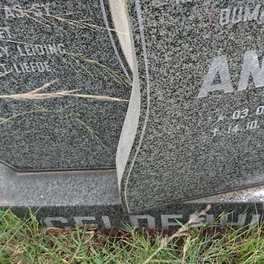 GELDENHUYS Ansie 1939-1992