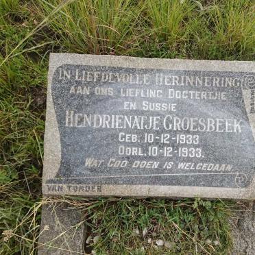 GROESBEEK Hendrienatje 1933-1933