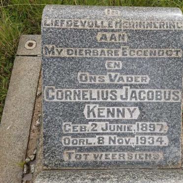 KENNY Cornelius Jacobus 1897-1934