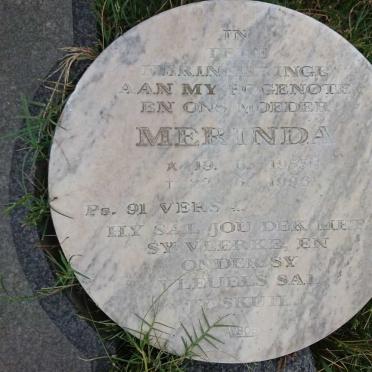 KRUGER Merinda 1955-1996