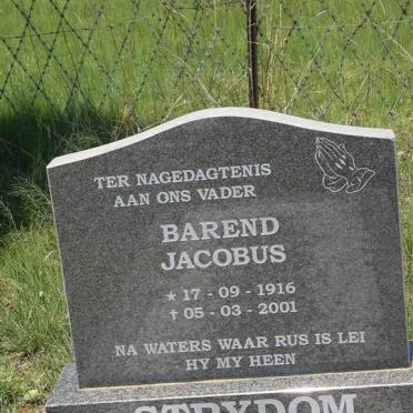 STRYDOM Barend Jacobus 1916-2001