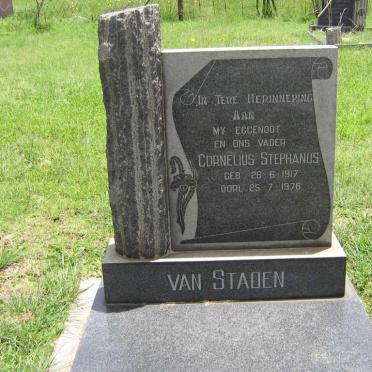 STADEN Cornelius Stephanus, van 1917-1976