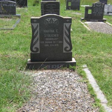 STREICHER Martha C. previously OBERHOLZER nee BIERMAN 1894-1976