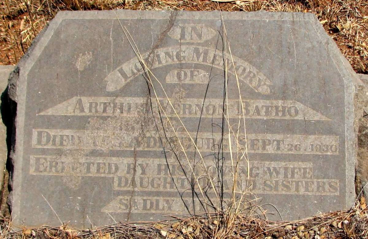 BATHO Arthur Vernon -1930