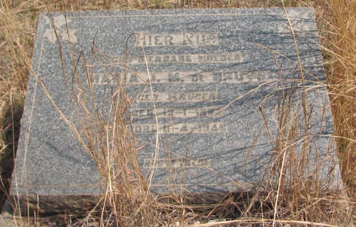 BRUYN Maria J.M., de nee KRUGER 1882-1945