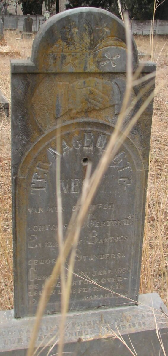 BANTJES Gertruida Elizabeth nee STANDER 1863-1920