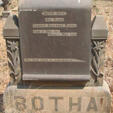 BOTHA Gerrit Johannes 1871-1938
