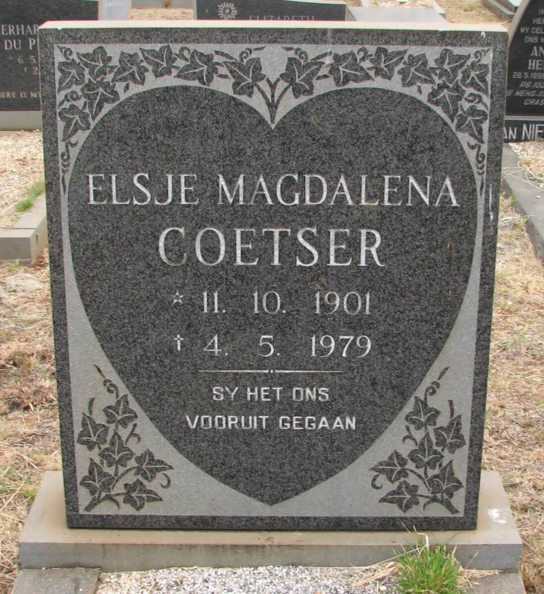 COETSER Elsje Magdalena 1901-1979