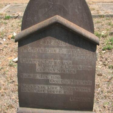 CORNELUIS Christina Catharina Magritha nee VAN STADEN 1870-1941