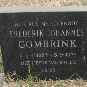 COMBRINK Frederik Johannes 1887-1976