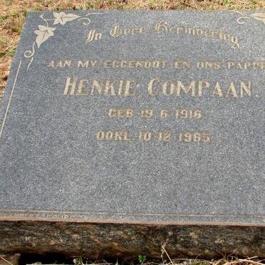 COMPAAN Henkie 1916-1965
