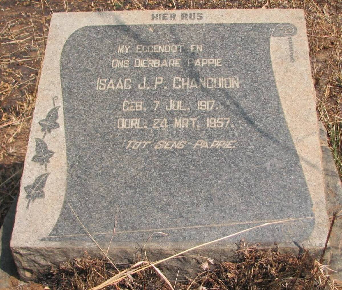 CHANGUION Isaac J.P. 1917-1957