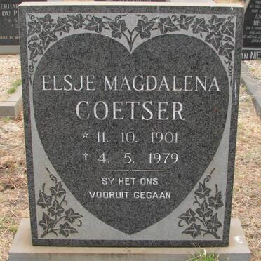 COETSER Elsje Magdalena 1901-1979