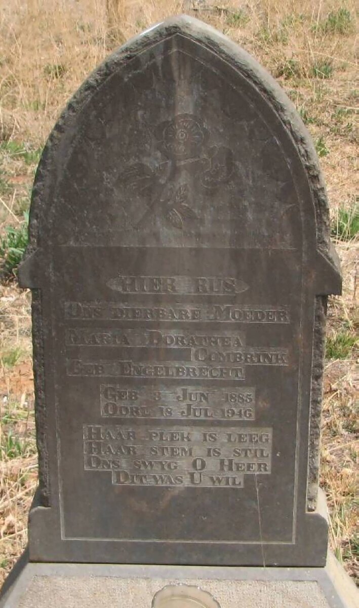 COMBRINK Maria Dorathea nee ENGELBRECHT 1885-1946
