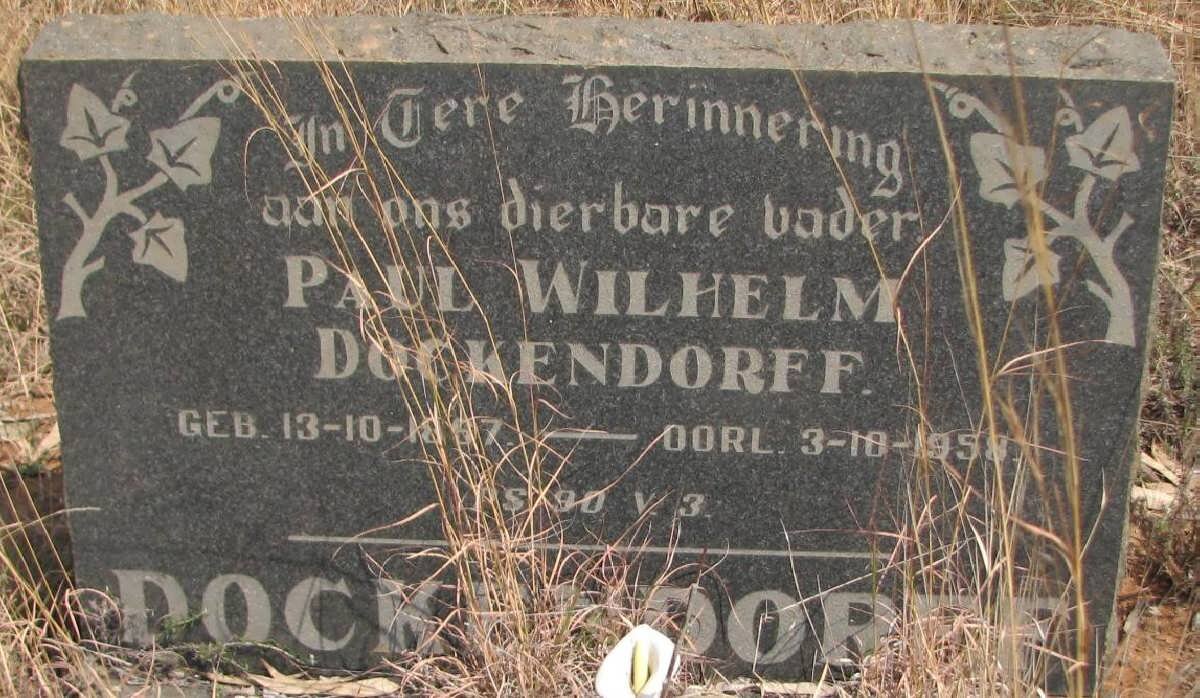 DOCKENDORFF Paul Wilhelm 1897-1958