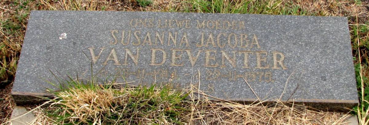 DEVENTER Susanna Jacoba, van 1914-1978