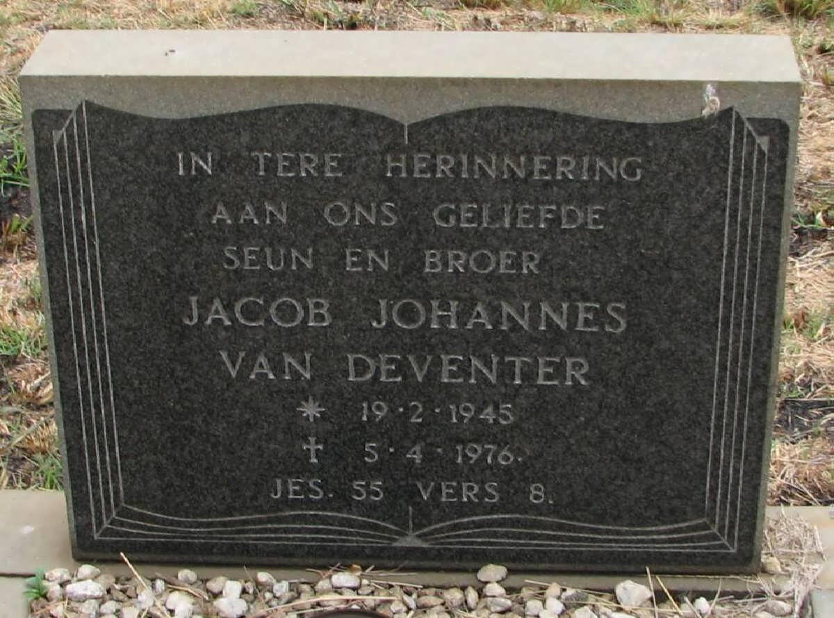 DEVENTER Jacob Johannes, van 1945-1976