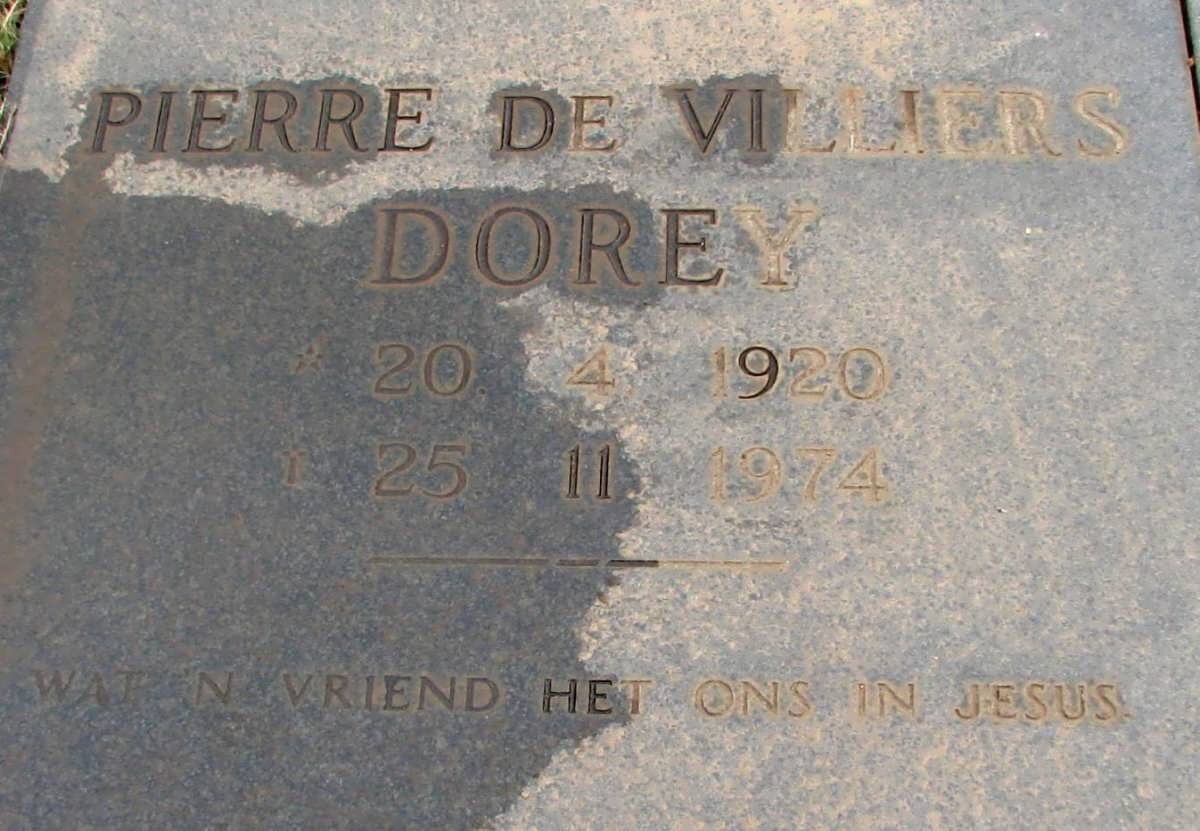 DOREY Pierre De Villiers 1920-1974