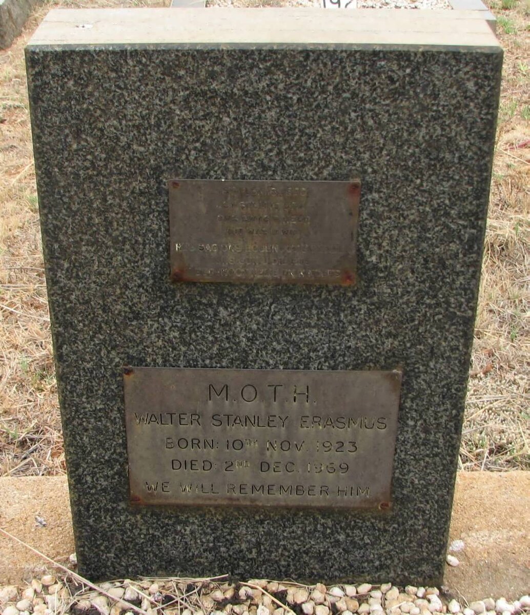 ERASMUS Walter Stanley 1923-1969 