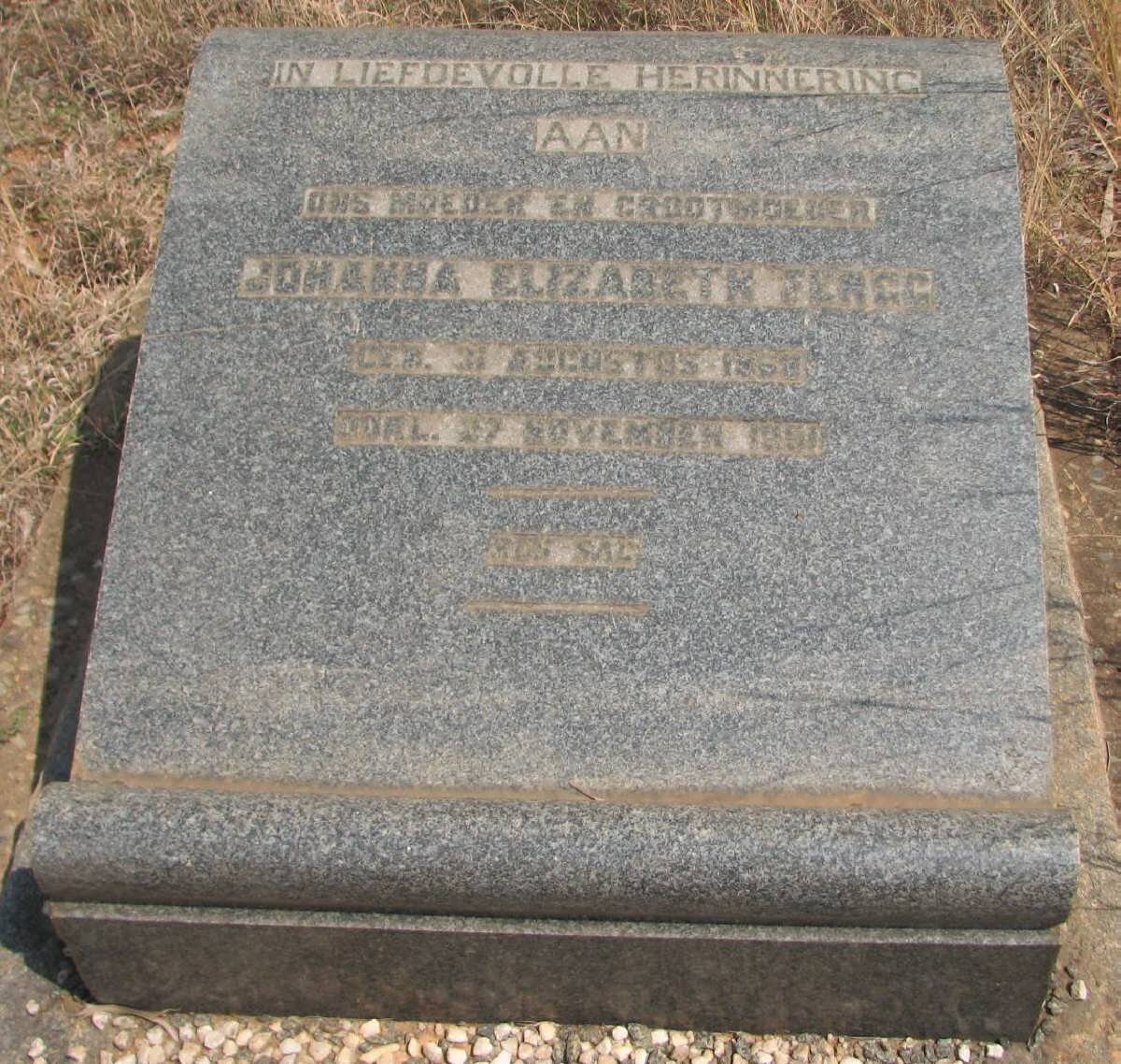 FLAGG Johanna Elizabeth 1868-1950