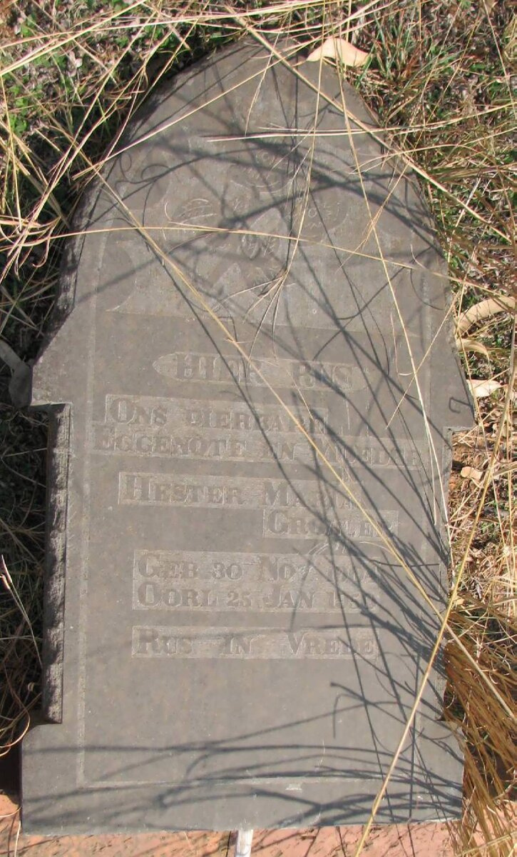 GROBLER Hester Maria 1904-1950