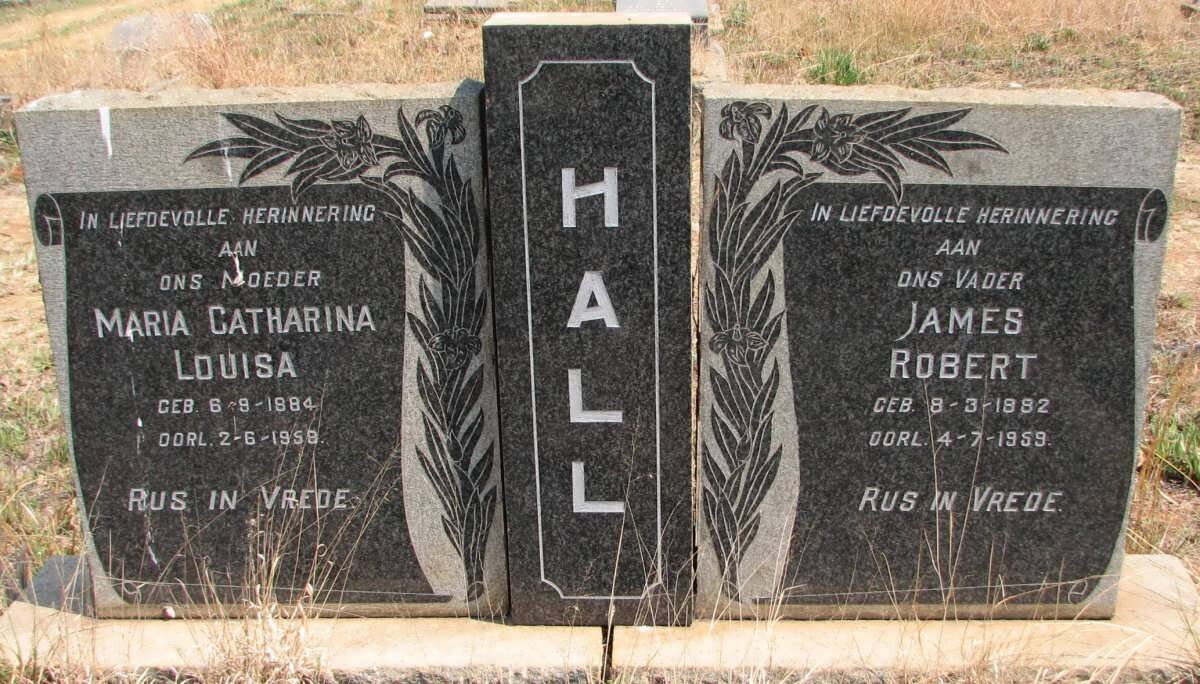 HALL James Robert 1882-1959 &amp; Maria Catharina Louisa 1884-1959