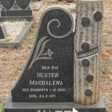 HART Hester Magdalena nee BROODRYK 1896-1971