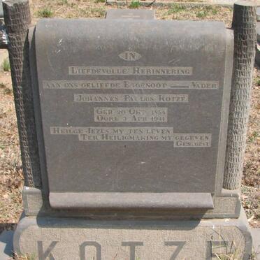 KOTZE Johannes Paulus 1854-1941