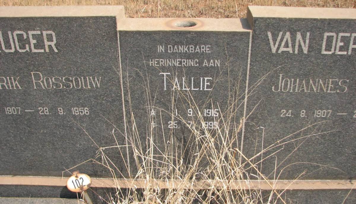 KRUGER Frederik Rossouw 1907-1956 :: VAN DER VYVER Johannes Petrus 1907-1966