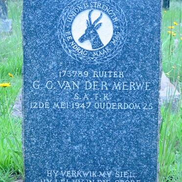 MERWE G.G., van der -1947