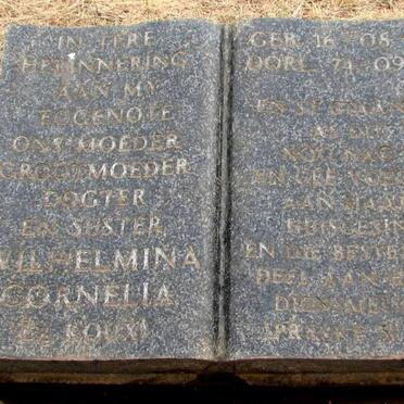 OBERHOLZER Wilhelmina Cornelia nee LE ROUX 1916-2001