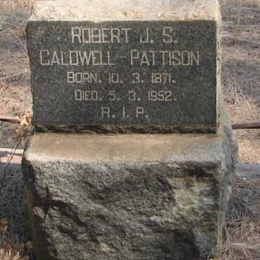 PATTISON Robert J.S., Caldwell 1871-1952