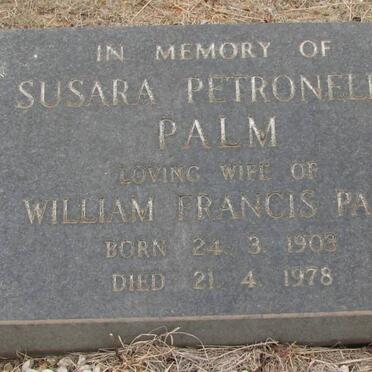 PALM Susara Petronella 1903-1978