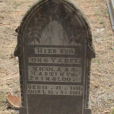 PRINSLOO Nicolaas Martinus 1881-1961