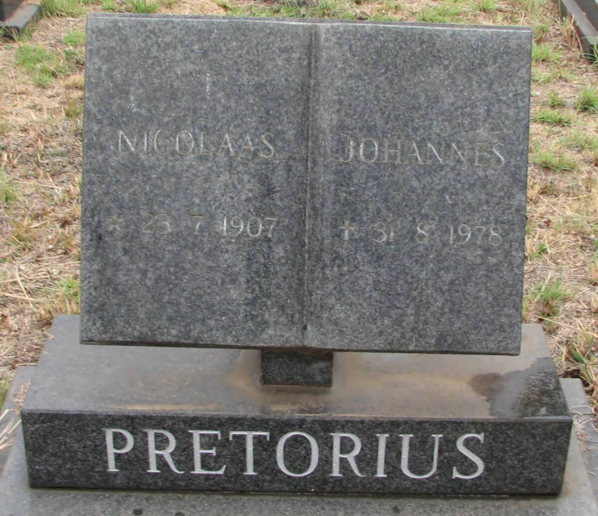 PRETORIUS Nicolaas Johannes 1907-1978