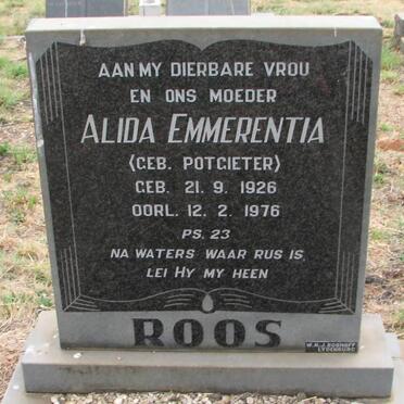 ROOS Alida Emmerentia nee POTGIETER 1926-1976