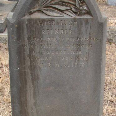 RUITER Reinder 1876-1896